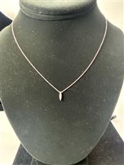 ADINA REYTER DIAMOND SILVER NECKLACE PENDANT CHAIN